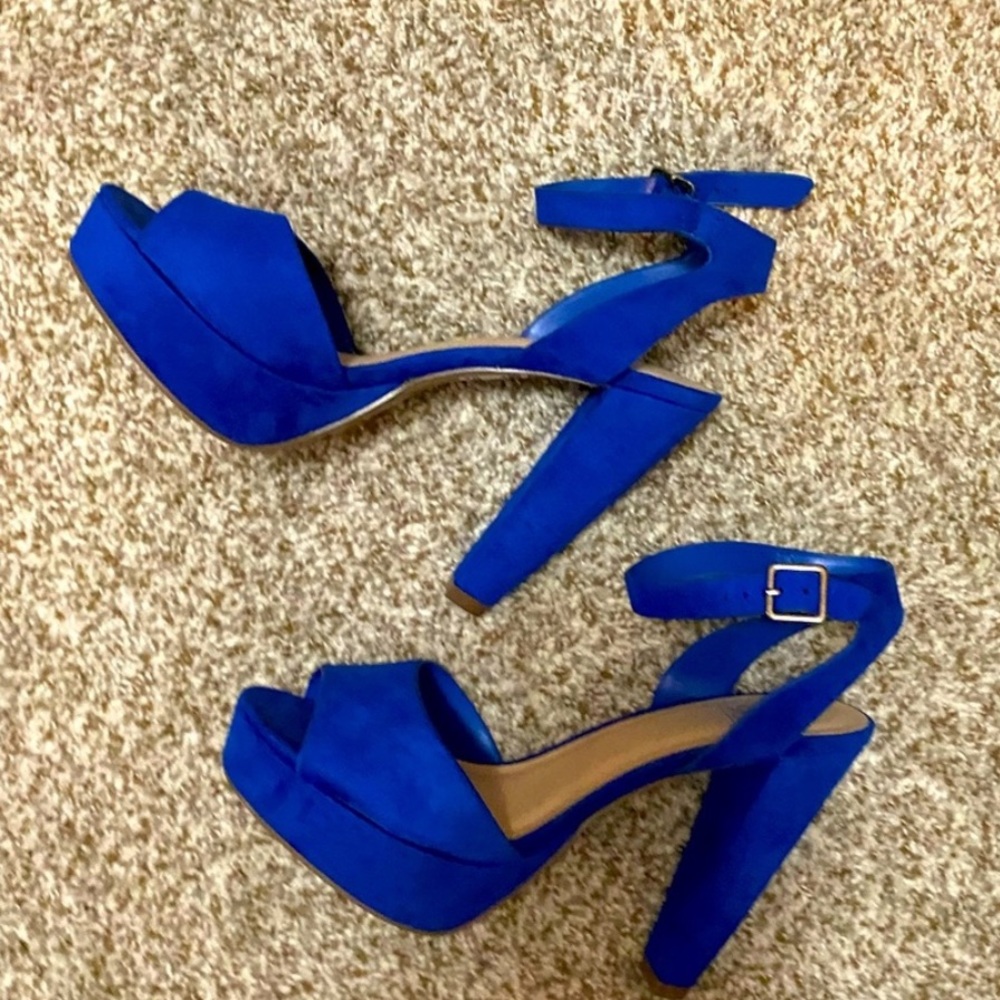 Misty Blue Heels